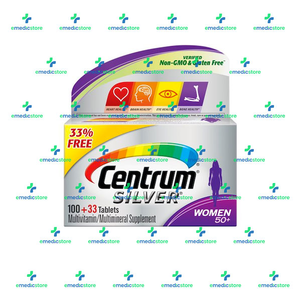 CENTRUM SILVER FOR 50+ WOMEN MULTIVITAMIN X133TABLETS