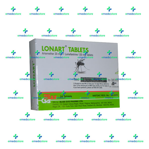 LONART TABLETS 20/120 by 24TABLETS