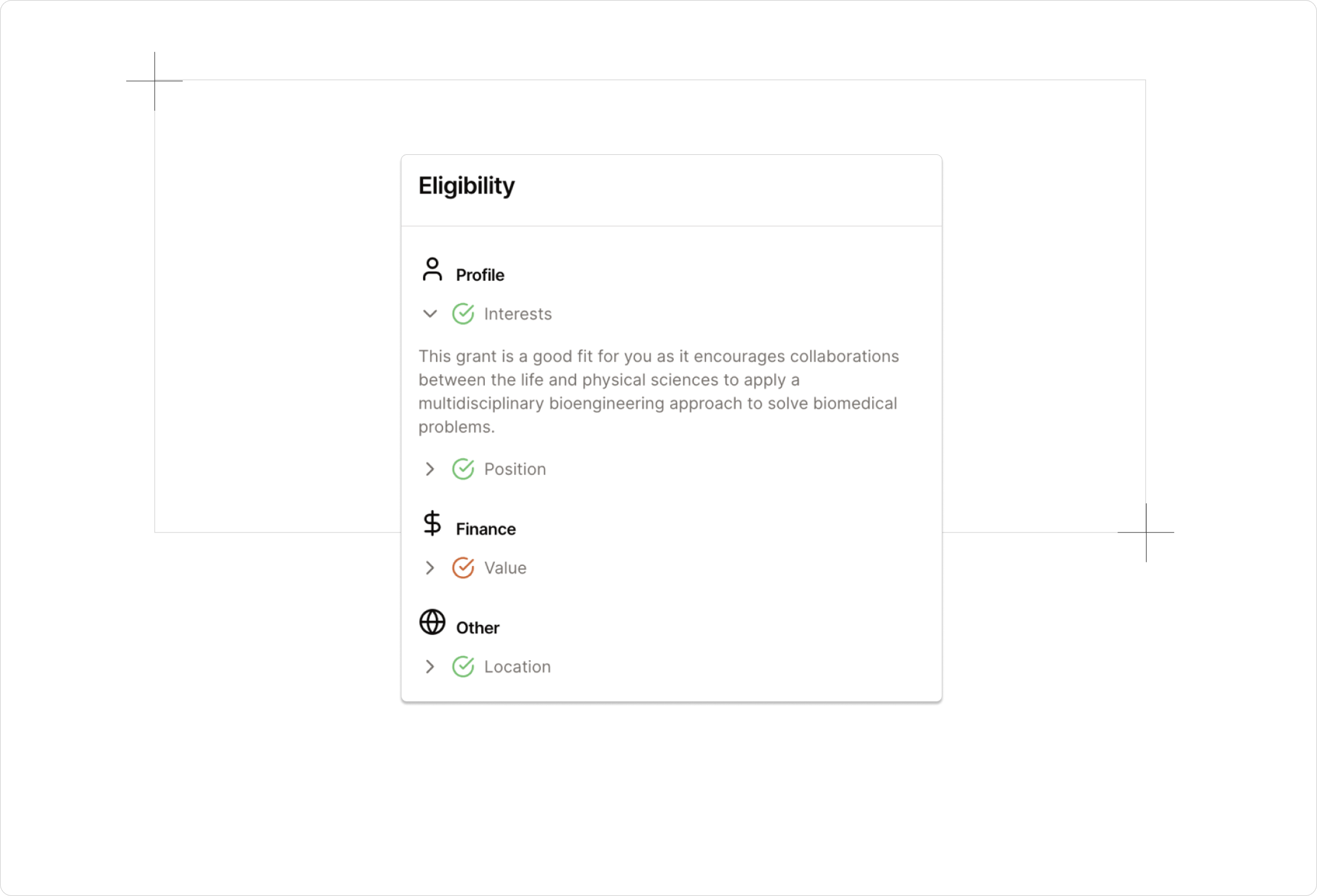Eligiblity Panel
