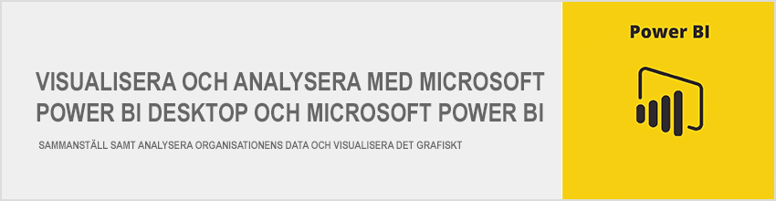 Visualisera och analysera med Microsoft Power BI Desktop och Microsoft Power BI