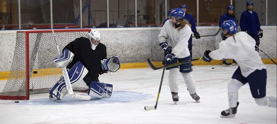 NIU Ishockey Ishockey-match mellan elever från Leksands gymmnasium