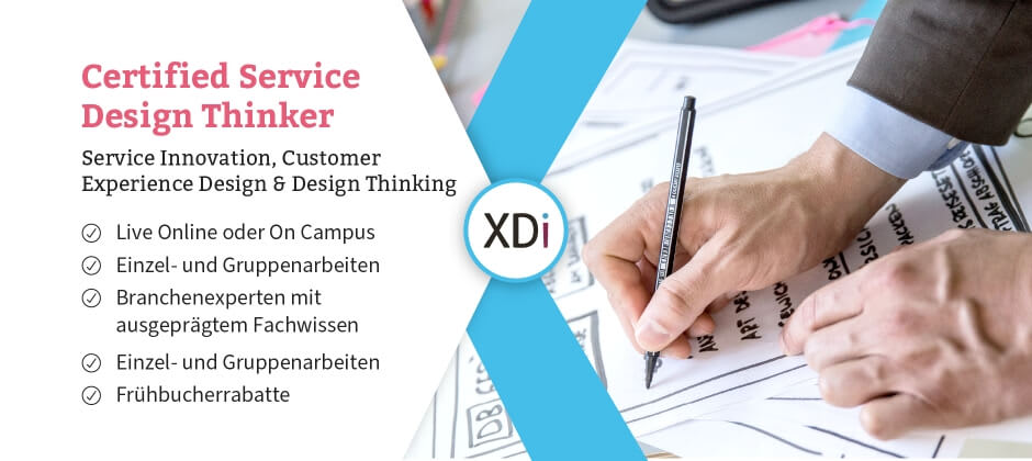 Seminar Certified Service Design Thinker, Live Online oder On Campus