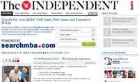 SearchMBA.com media partnership with The Independent SearchMBA.com media partnership with The Independent