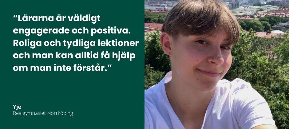 Yje kan kombinera sitt intresse för naturen med teori