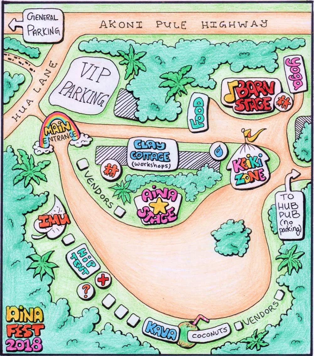 2018 Aina Fest Map