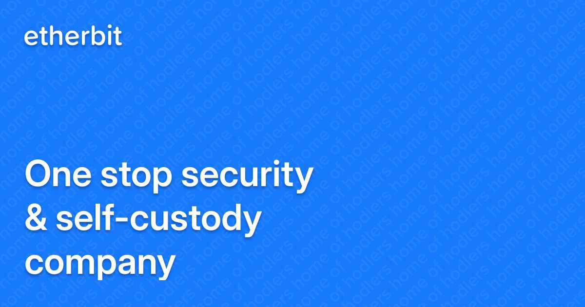 One stop security & self-custody company...