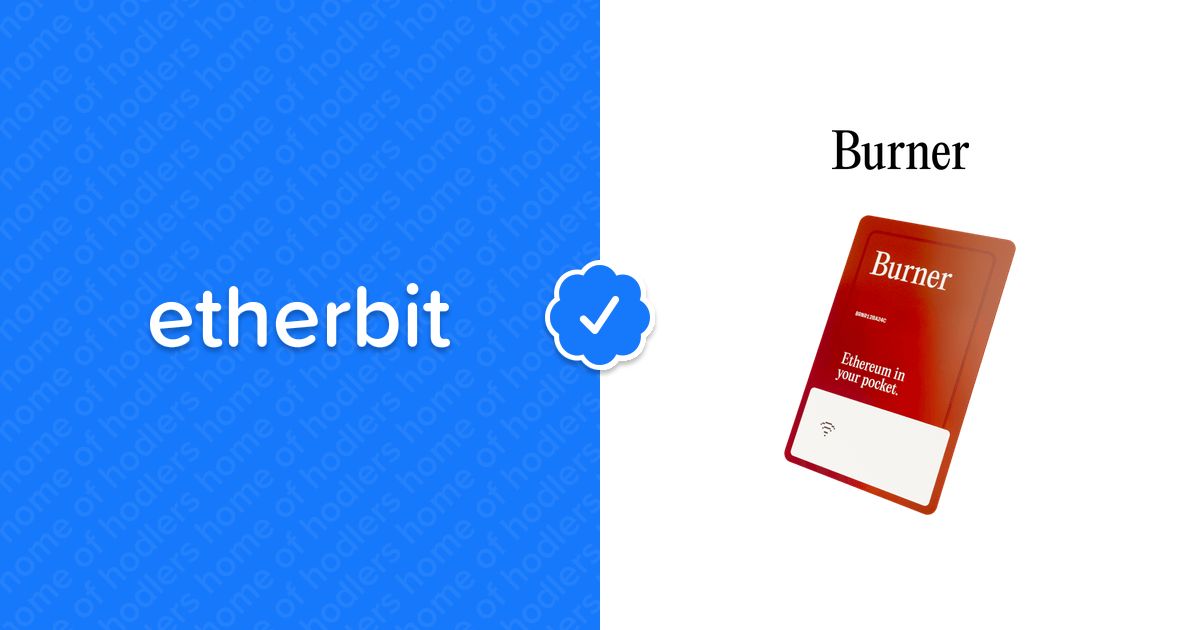 Burner Ethereum - Cherry - Ethereum (ETH) hardware wallet with PIN authentication (NFC) - Hardware wallet - Etherbit.in