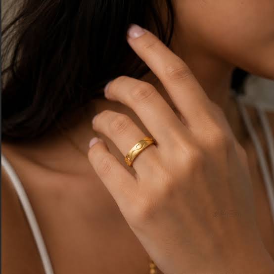 Eternal Elegance Solitaire Gold Ring