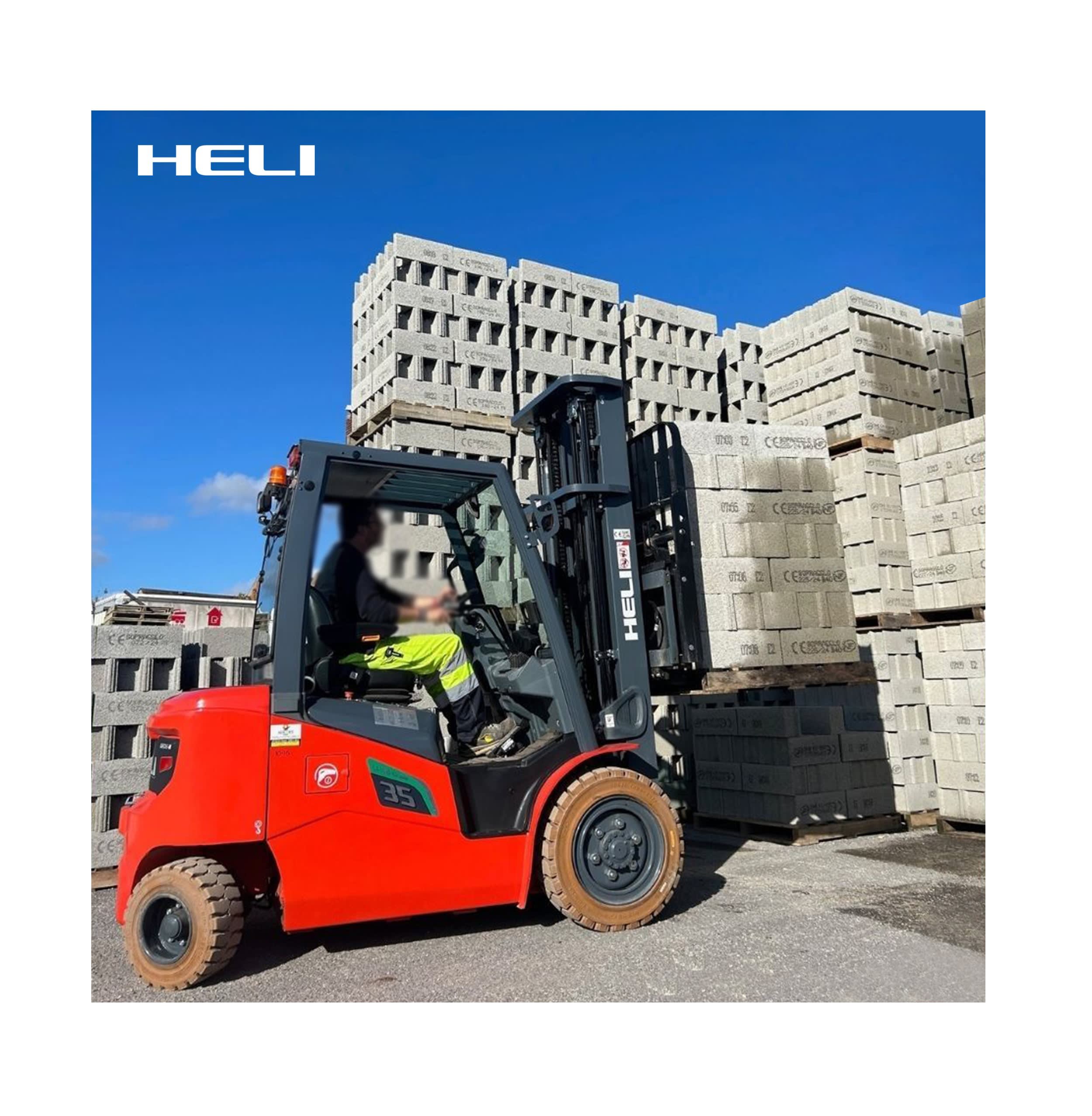 Empilhadores HELI: projetados para máxima fiabilidade e eficiência.