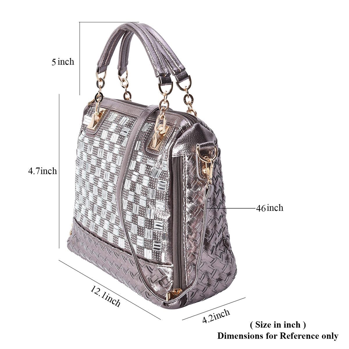Large Handbag with Detachable Shoulder Strap