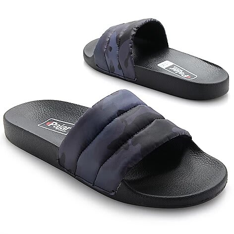 puffy sandals nylon slide bl