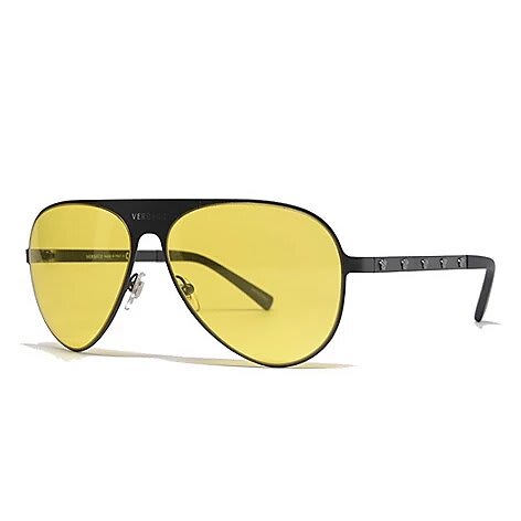 versace men's aviator sunglasses