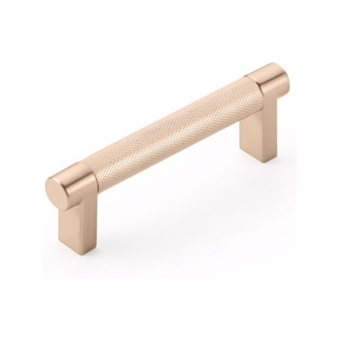 Cabinet Edge Pulls and Keaton Finger Pull in Satin Brass finish from Emtek.