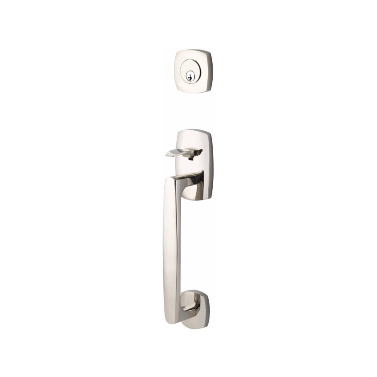 Emtek 4828 Davos Double Cylinder Keyed Entry Brass Modern Handleset