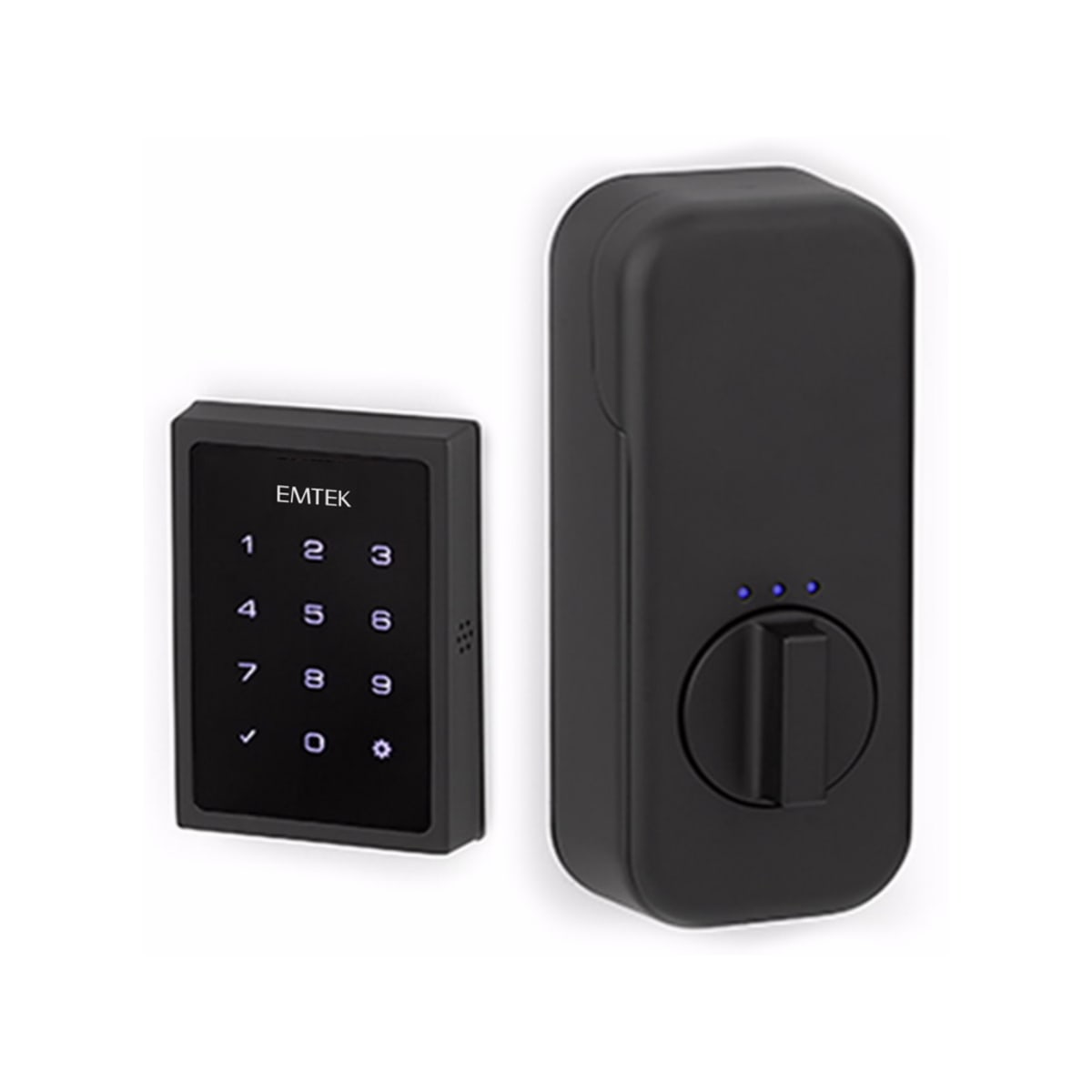 Emtek Transitional Heritage Monolithic Handleset with EMPowered Motorized  Smart Lock Upgrade EMP4717