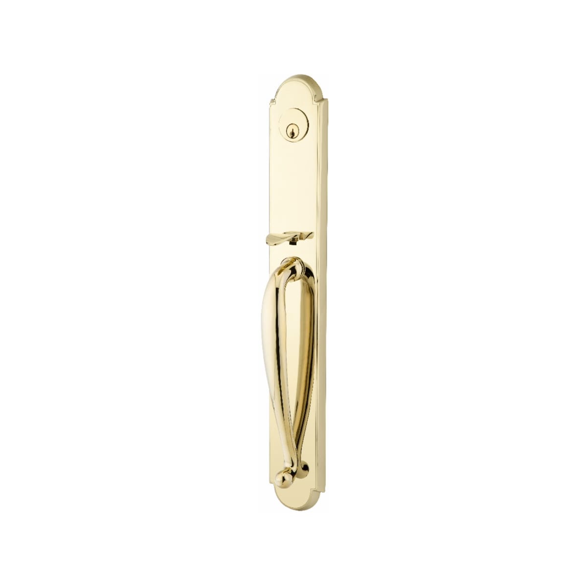 Emtek Transitional Heritage Monolithic Brass Tubular Entry set with Ri