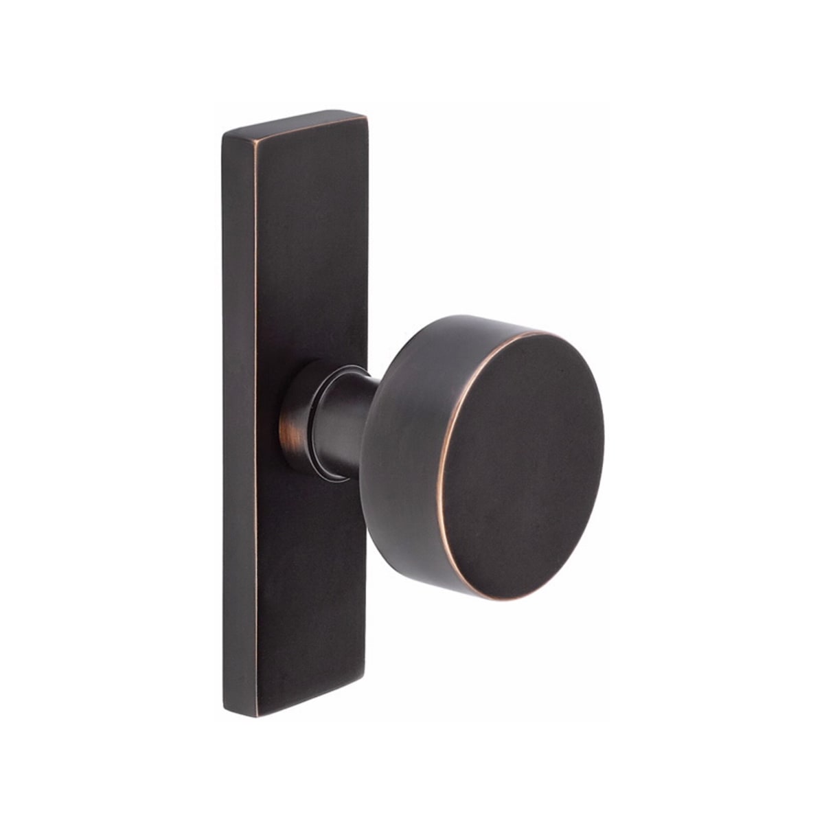 QT Round Recessed Door Handle/Deadbolt (No Key)(Standard US Door