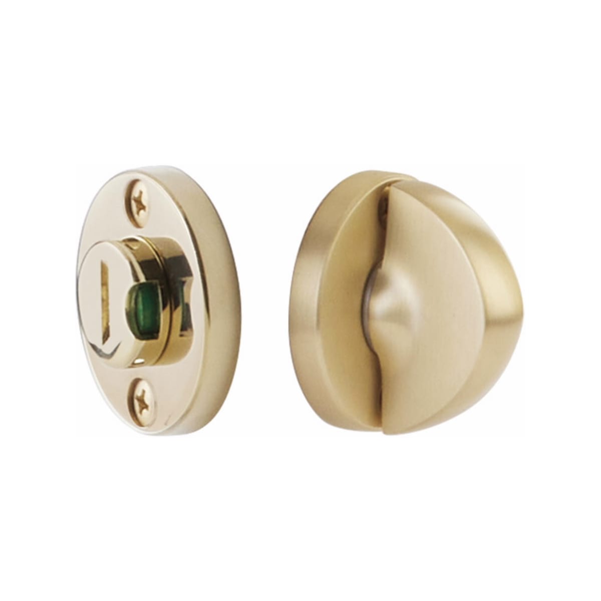 Disk Double Rosette Privacy Bolt with Indicator Emtek