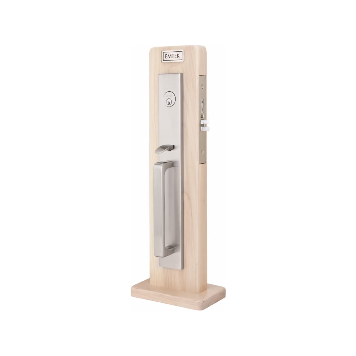 フラワープリント EMTEK Lugano Mortise Entry Set with Matching Finish Freestone  Lever Choice of Left/Right Handing Available in Finishes  F20334850FRLLHUS19 L