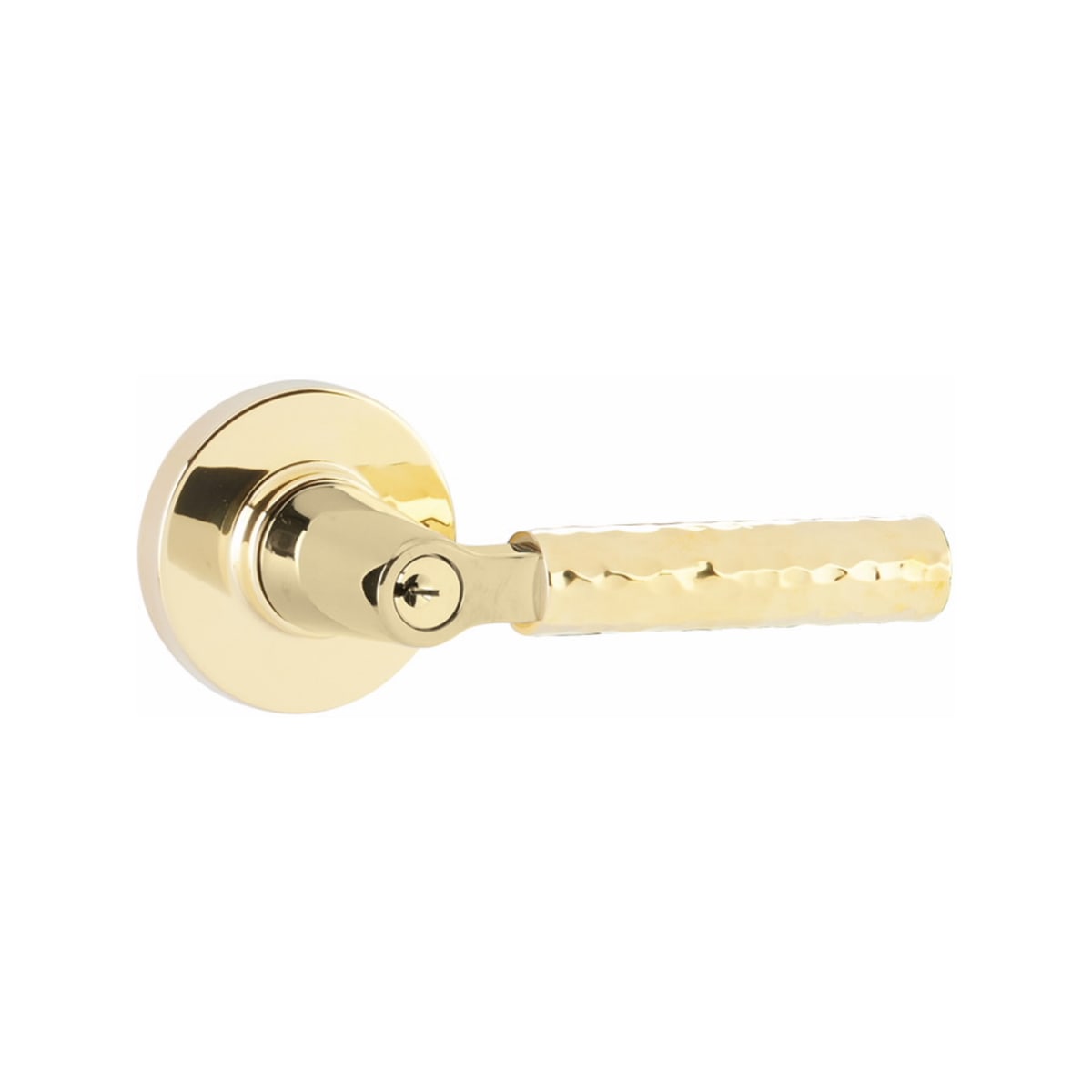 Select L-Square Hammered Key in Lever | Emtek