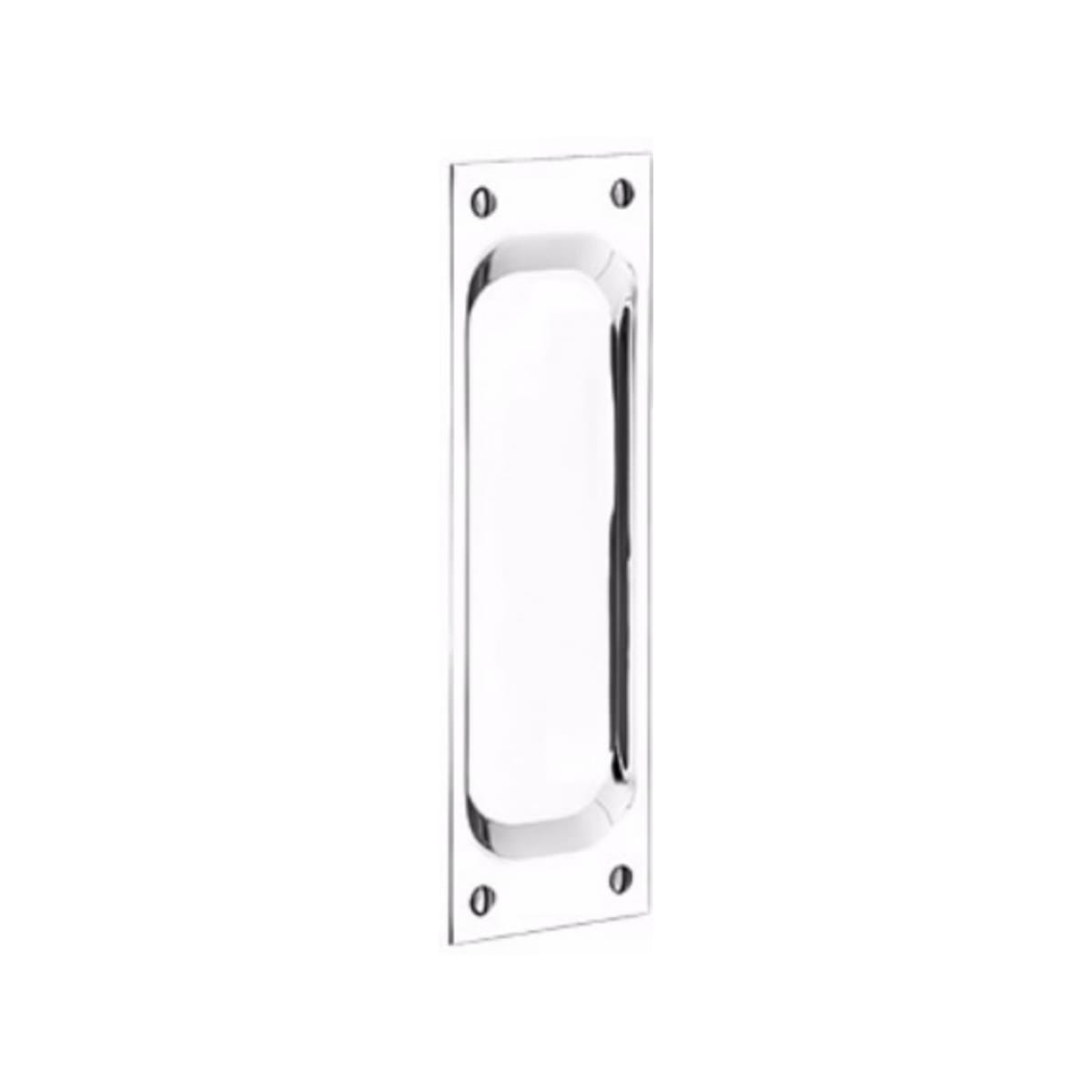 Classic Rectangular Flush Pull with Surface Screws Emtek