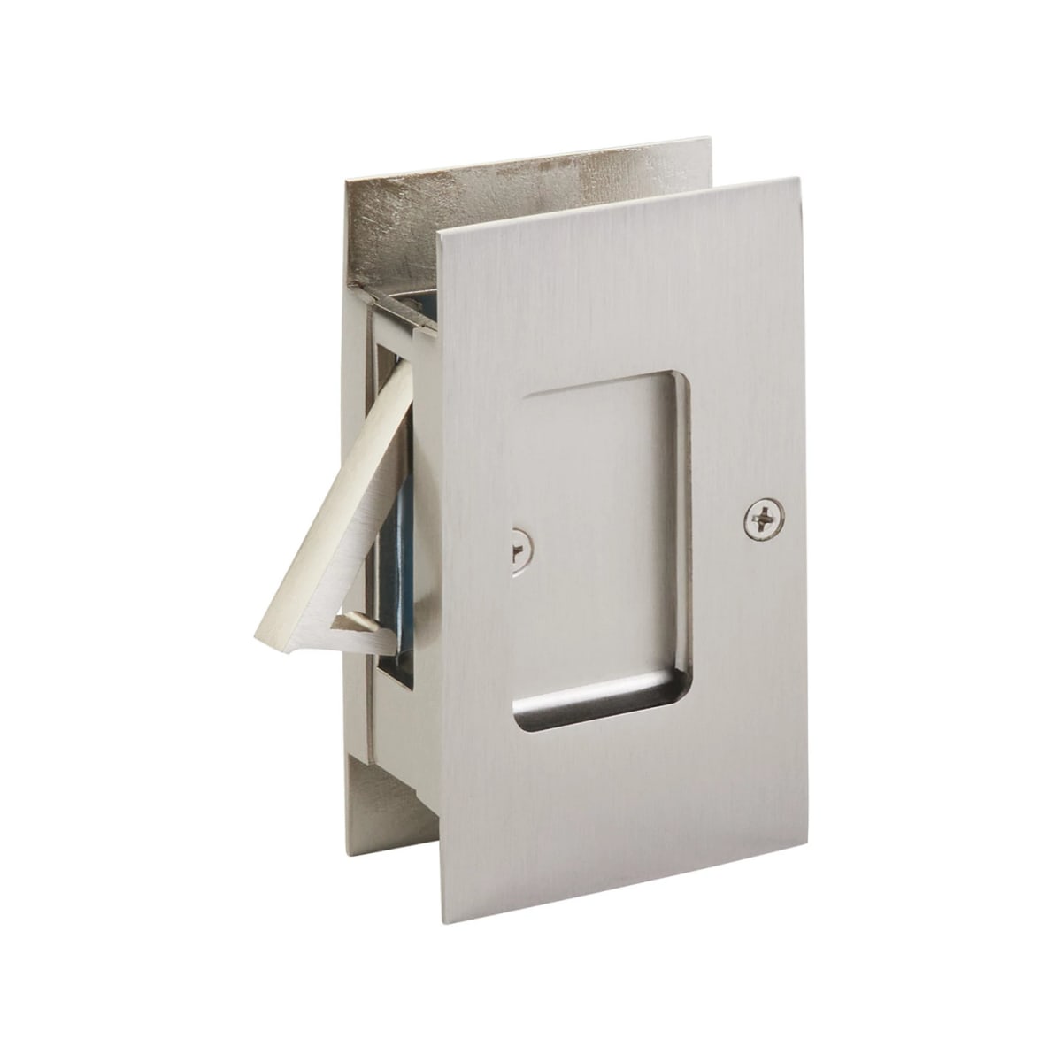 Modern Rectangular Pocket Door Lock | Emtek