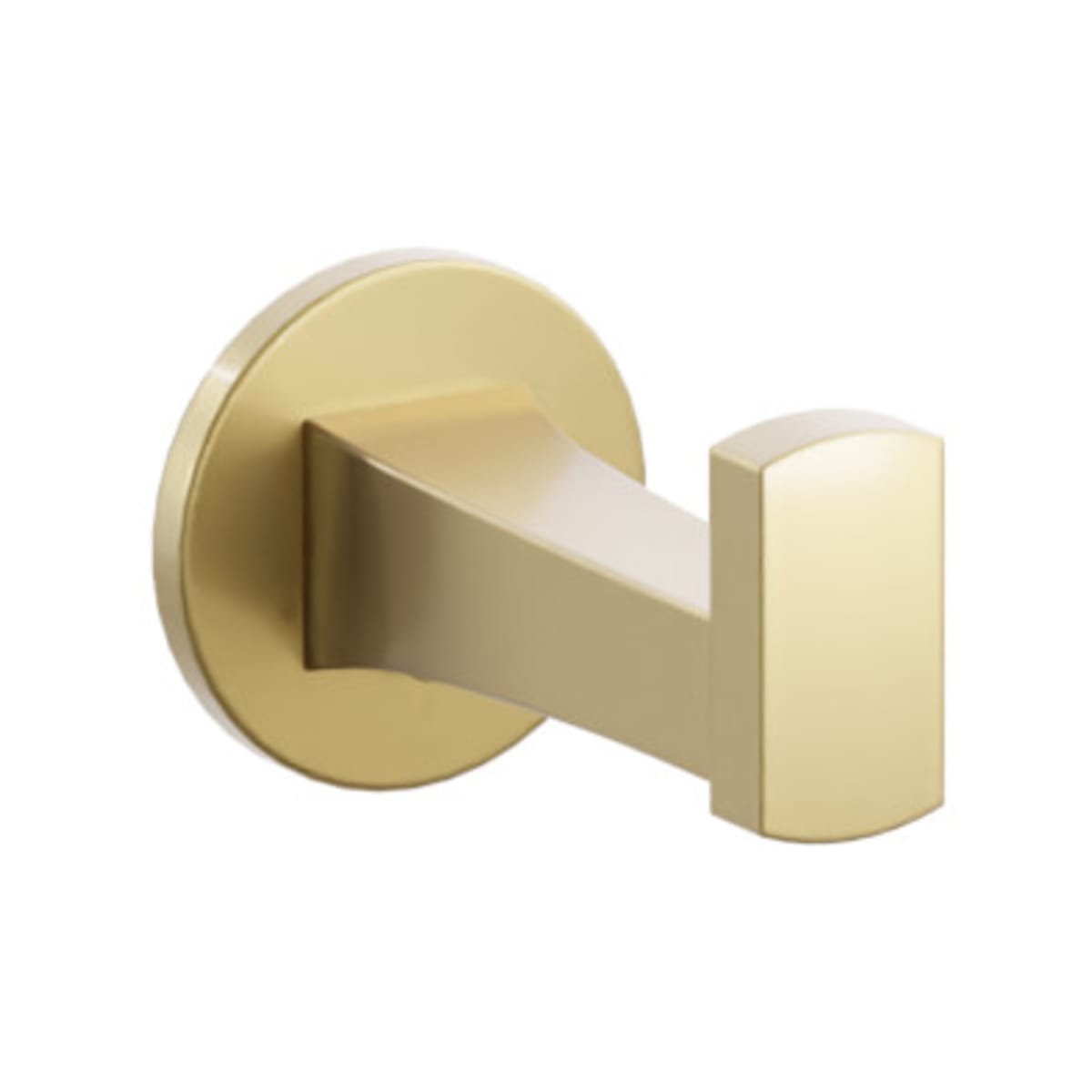 Transitional Flared Brass Single Robe Hook with Rosette | Emtek