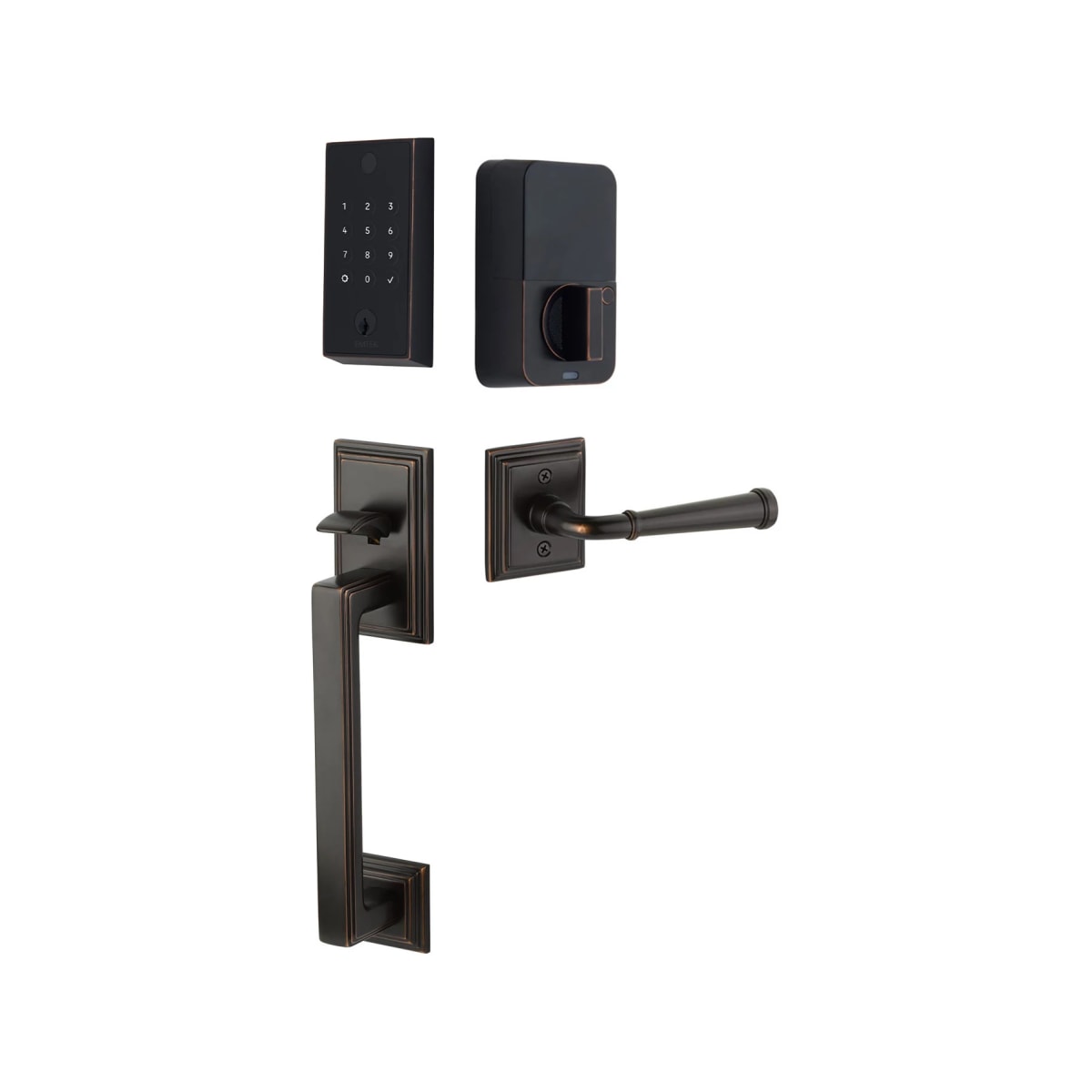 EMPOWERED™2 Touch Entry Set with Hamden Grip Keyed | Emtek