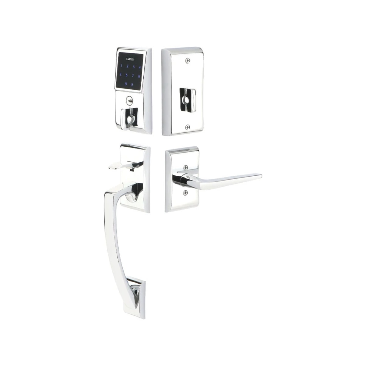 Emtouch Keypad Entry Set with Ares Grip Emtek