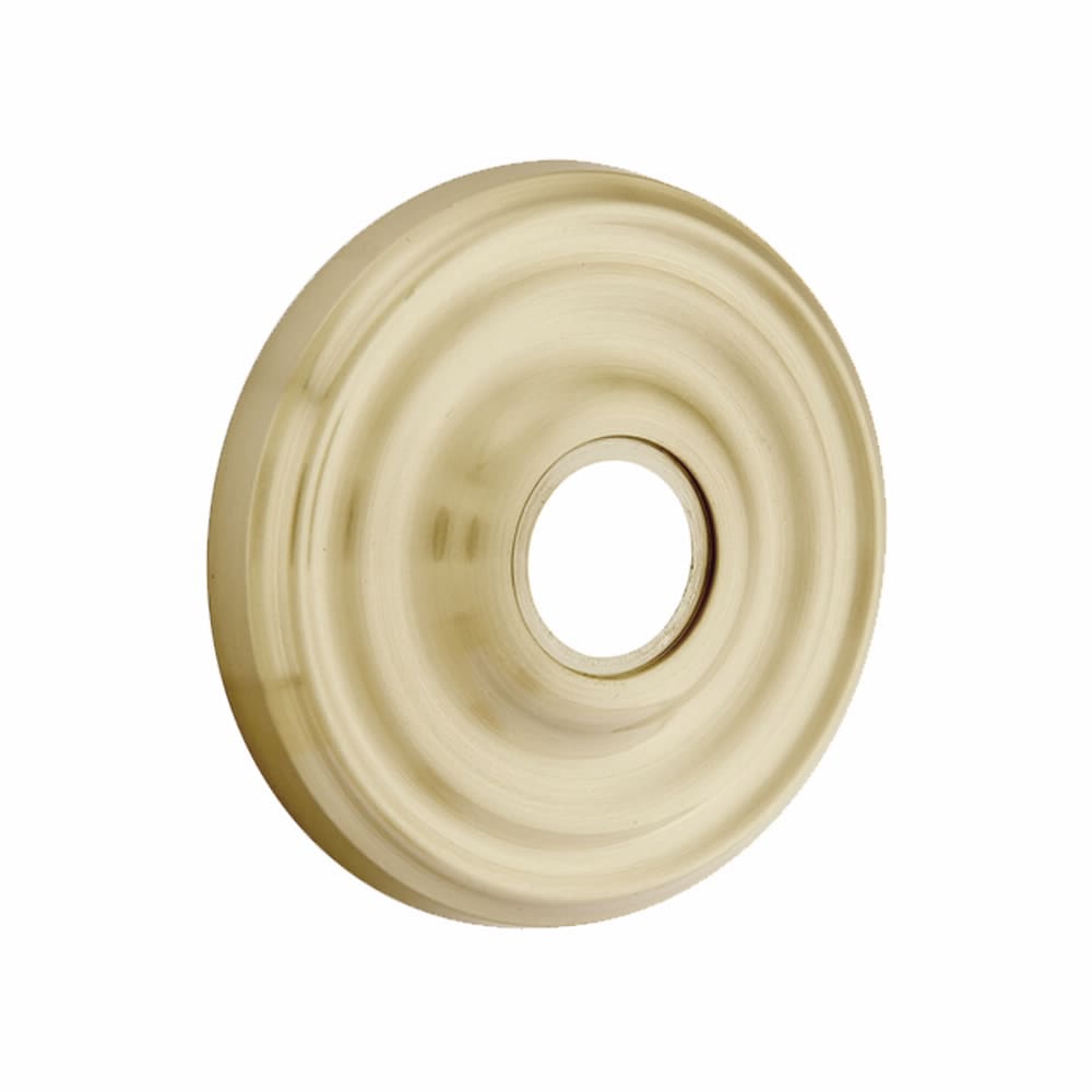 Arts & Crafts Door Hardware Collection - Privacy Modern Hammered Egg Door  Knob with Quincy Rose in Satin Brass by Emtek Hardware - 8231HEUS4-238