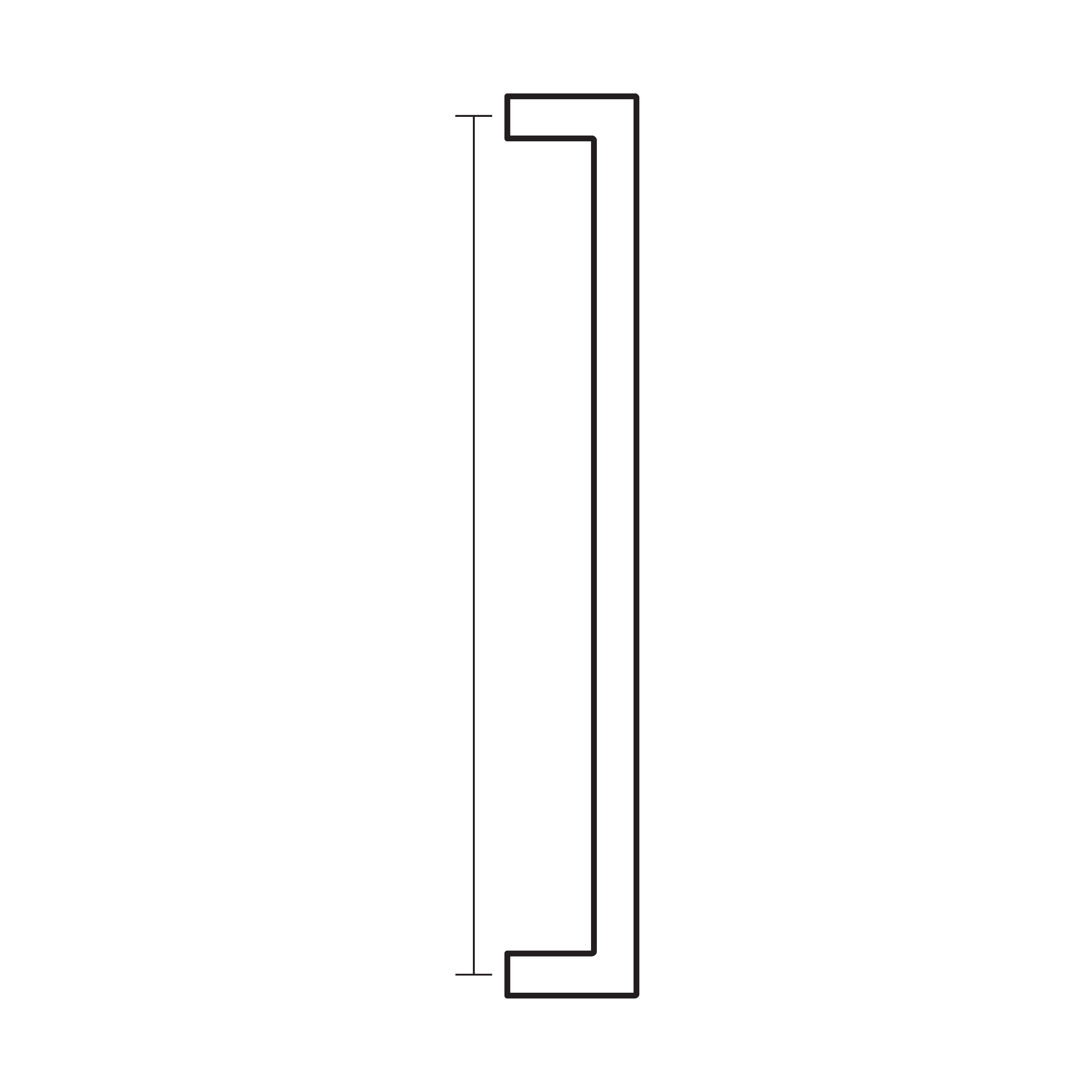 Select Rectangular Knurled Appliance Pull Emtek Select Emtek