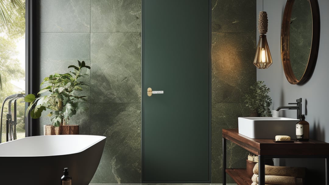 Select T-Bar Terrazzo Lever | Emtek