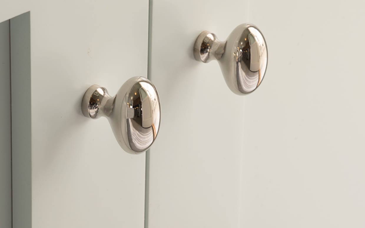 Emtek 8221-E-US4 Egg Door Knob Privacy Set With Rectangular Rosette Satin  Brass 
