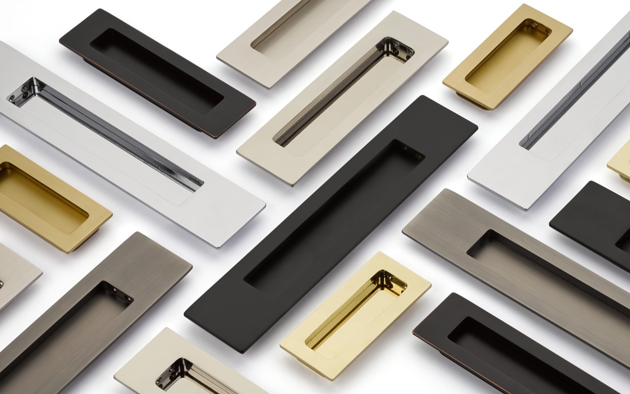 Modern Rectangular Flush Pulls | Emtek