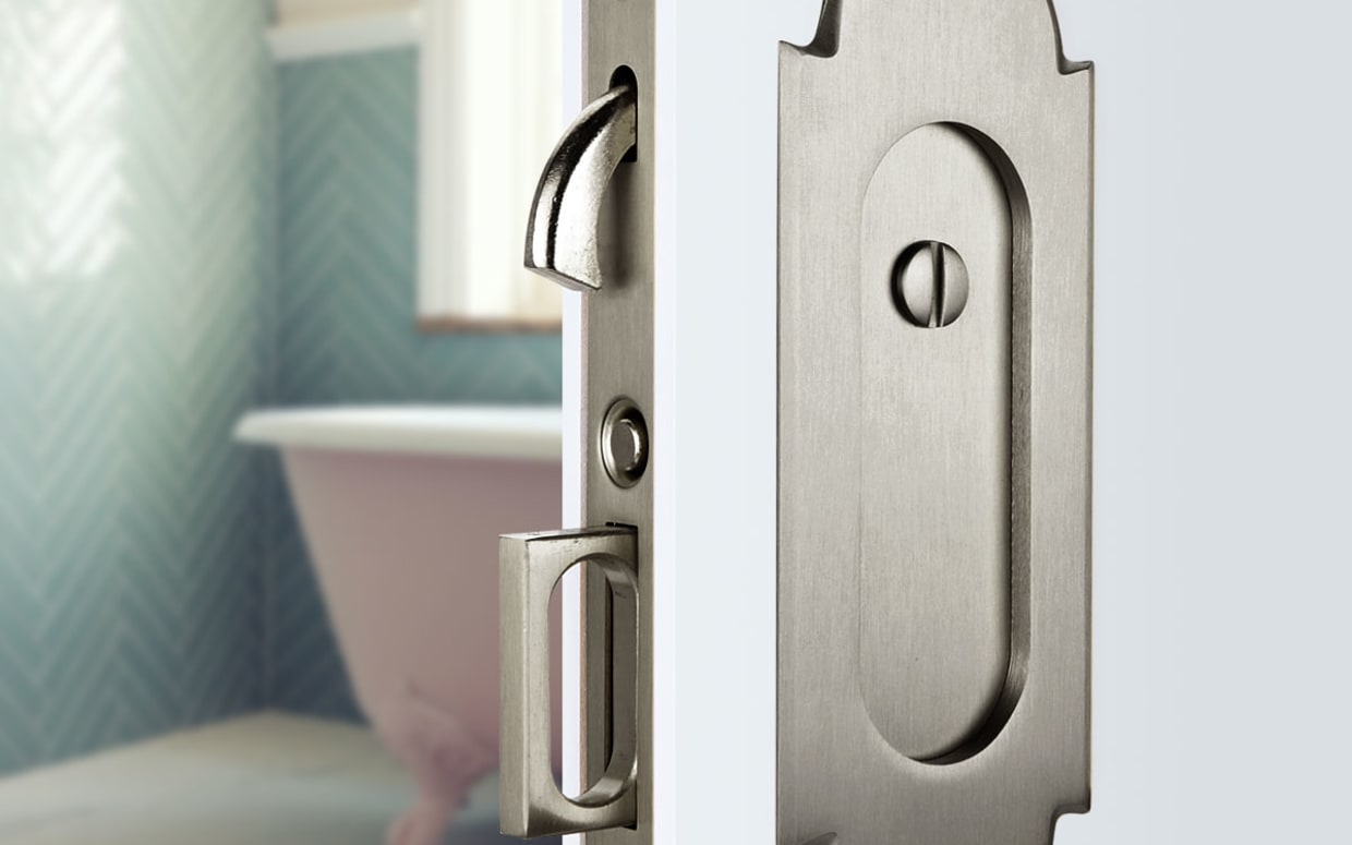 8 Pocket Door Mortise Lock Emtek