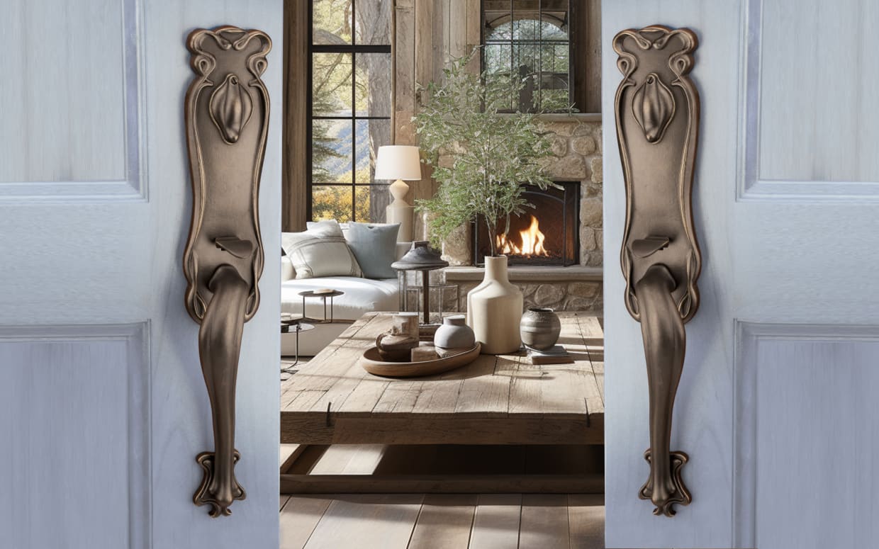 Art Nouveau Tubular Entry Set | Emtek