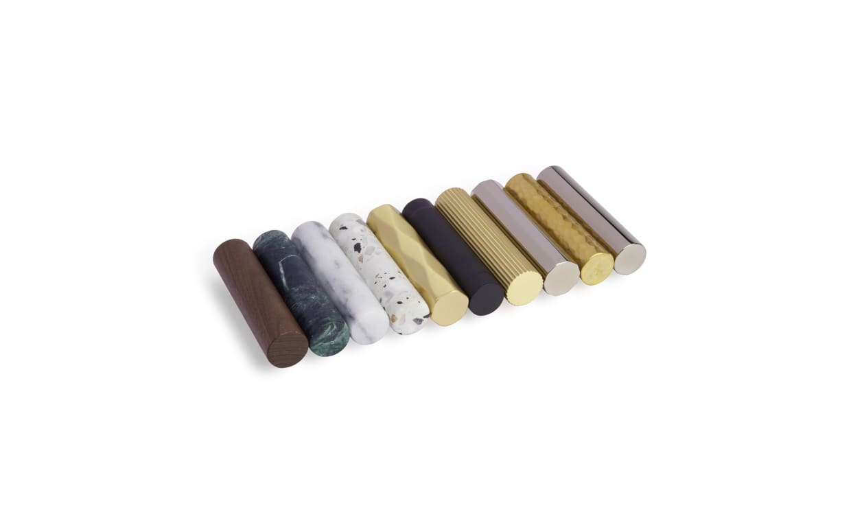 SELECT L-Square Dark Walnut Key in Lever | Emtek