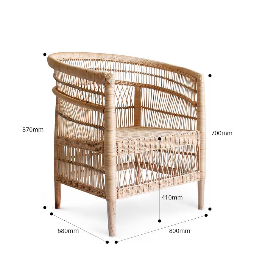 MALAWI RATTAN LOUNGER CHAIR 6