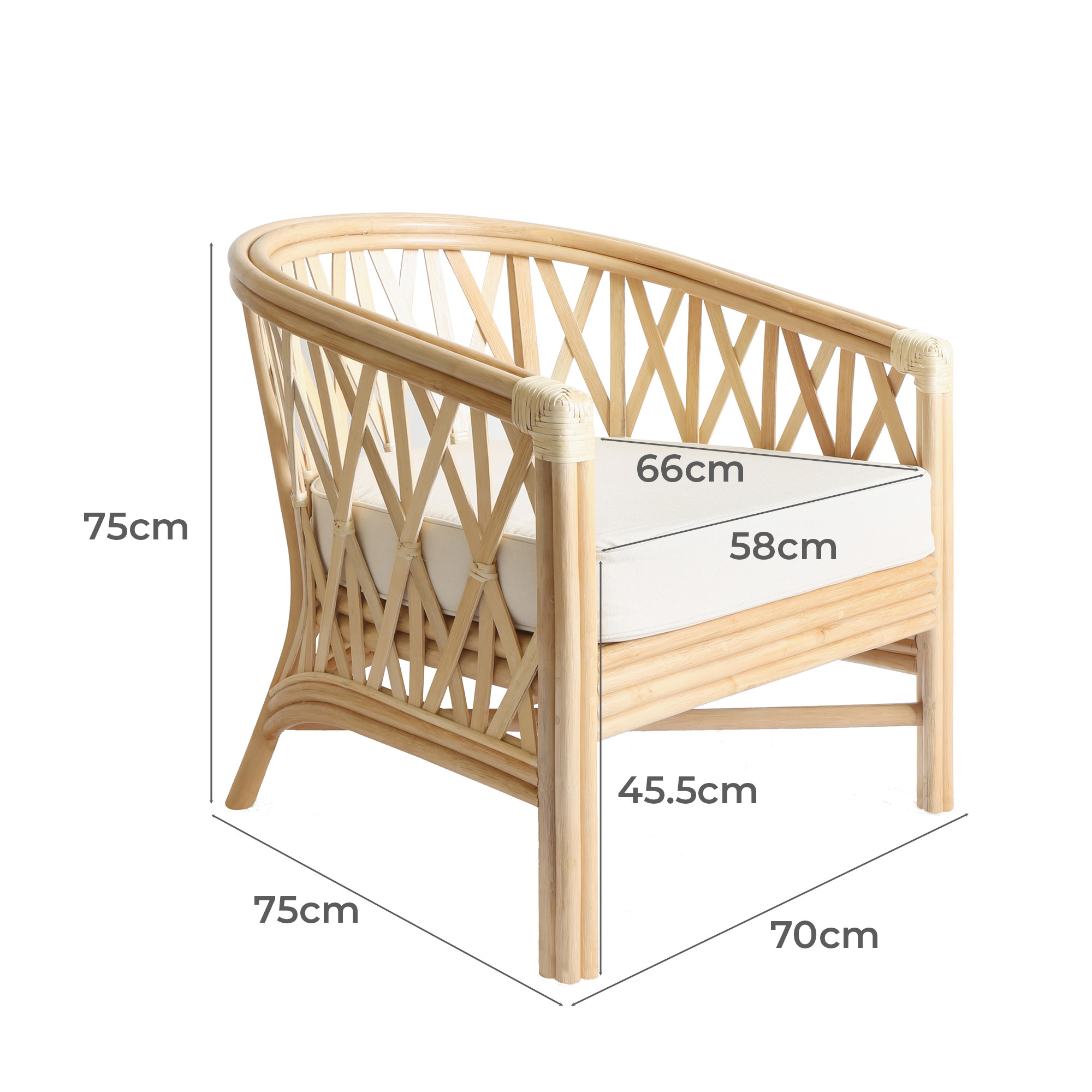 SILLANG ARM CHAIR RATTAN NATURAL 5