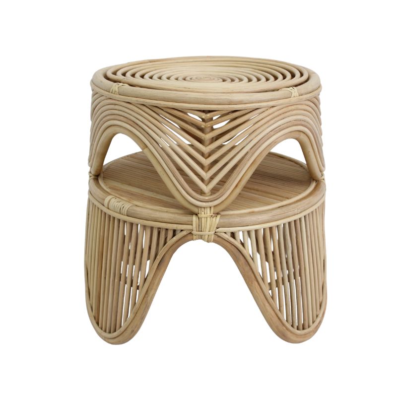 TINGKAT FOOTSTOOL RATTAN CHAIR 2