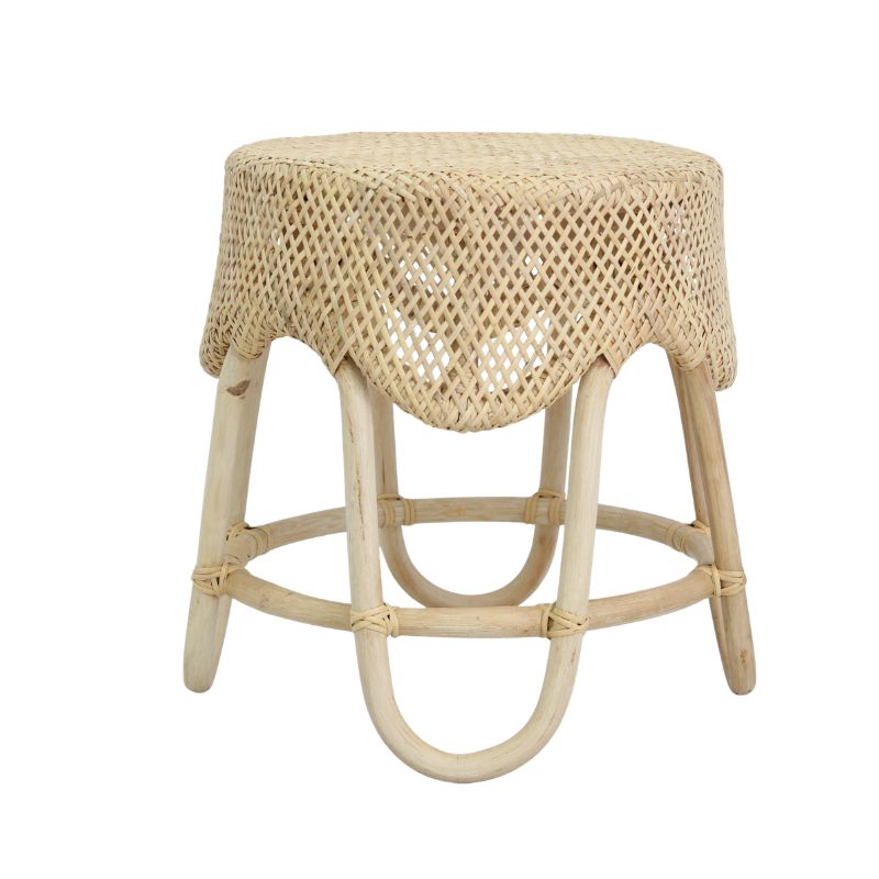 HOKA FOOTSTOOL RATTAN CHAIR