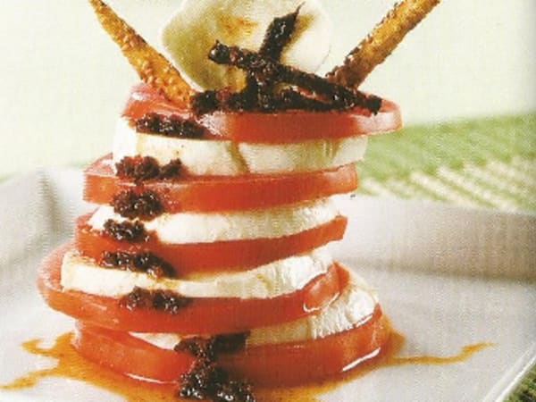 Ensalada Caprese Al Rojo