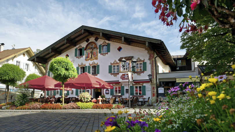 Exterior of the Hotel Alte Post, Oberammergau