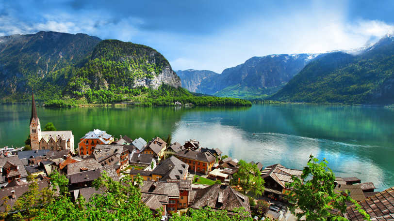 Cycling the Lakes and Rivers of the Salzkammergut — view 1