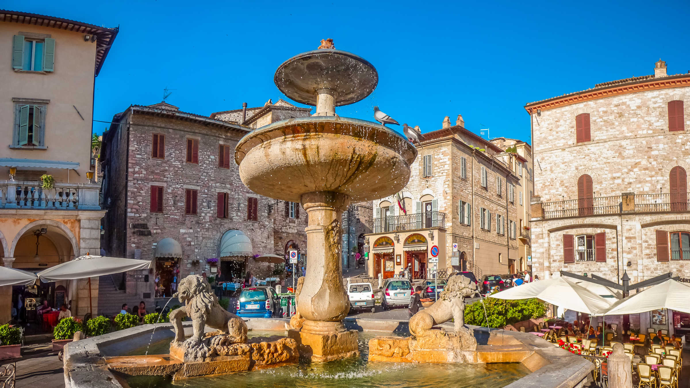 At Assisi - loop ride to Sta Maria degli Angeli or Collepino