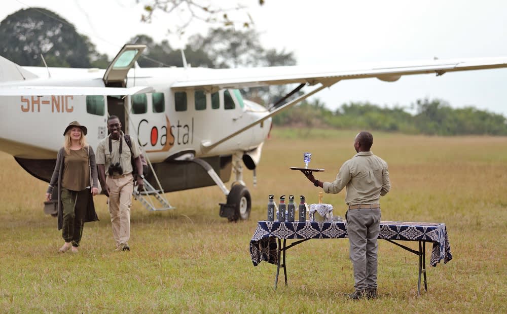 Rubondo-Island-Greetings-on-the-airstrip