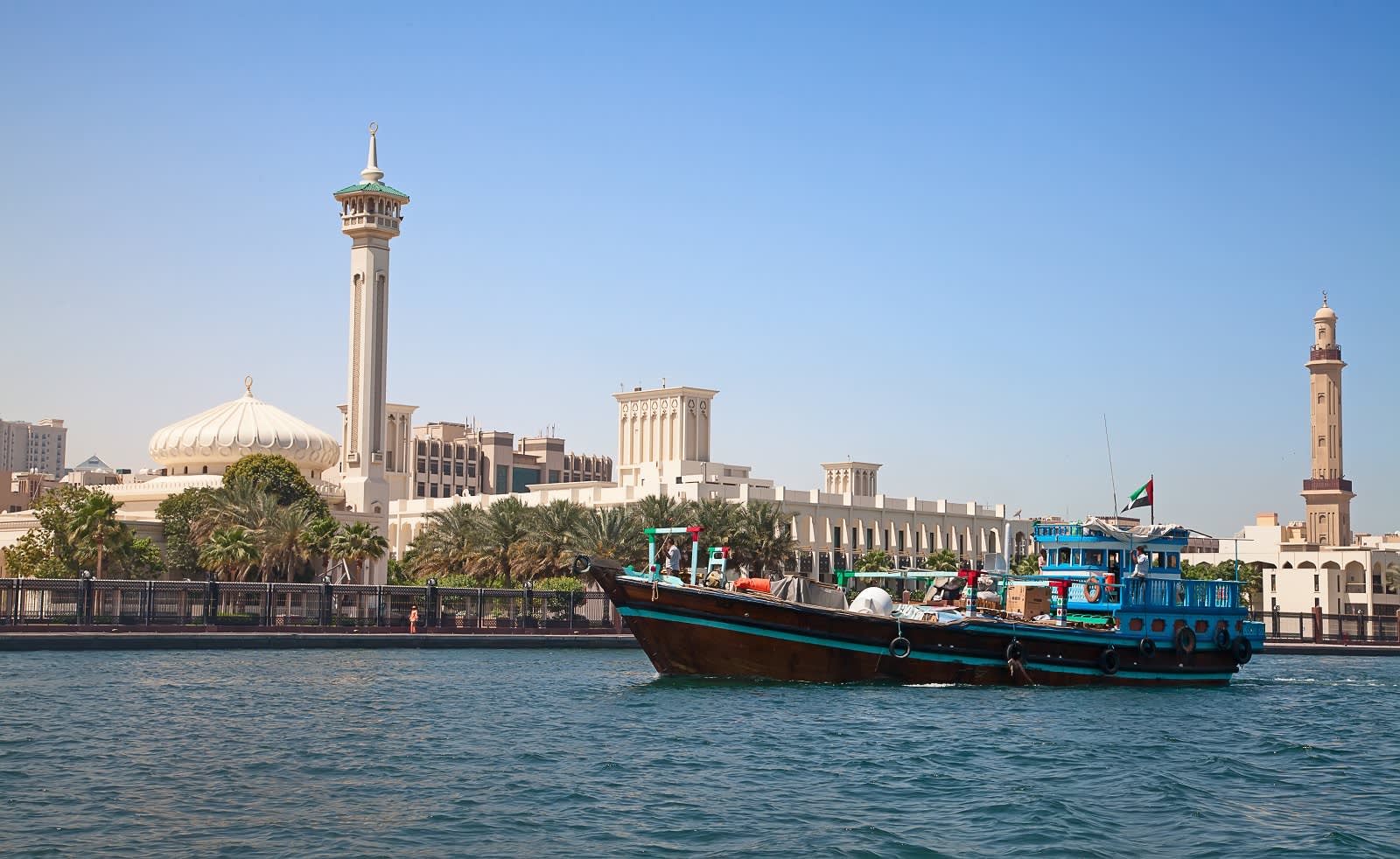 Trraditional boat on the Dubai creek