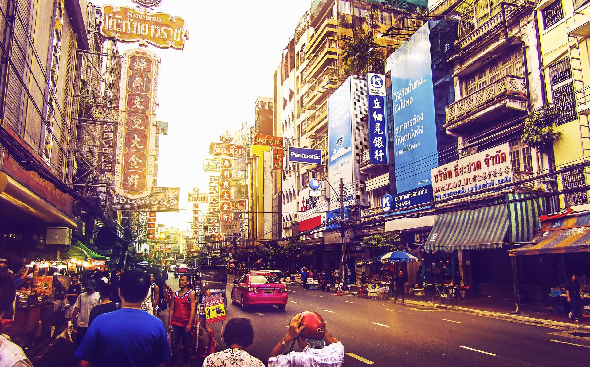 Straße in Bangkok