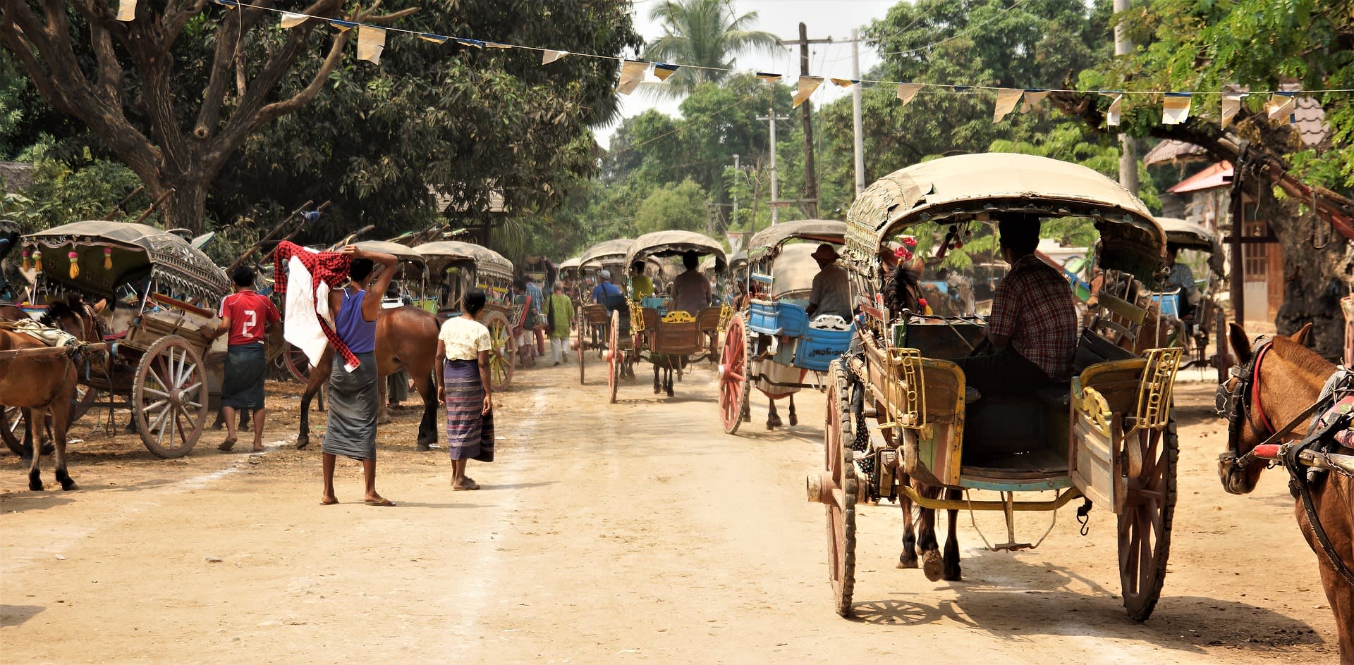 Rikschas in Myanmar