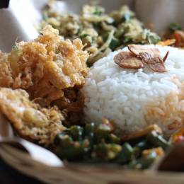 Lawar Rice, Balinese food, Indonesia, Asia